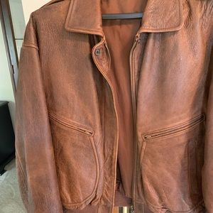 Women’s Leather Bomber Jacket